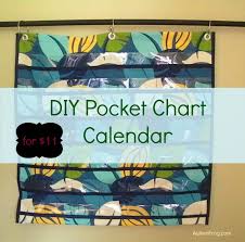 Diy Pocket Chart Calendar For 11 Use Outdoor Fabric For A