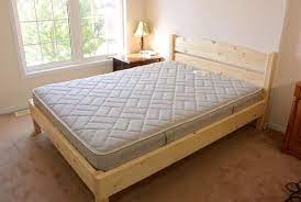 queen size bed from 2x4 lumber camas