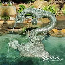 Bronze Chinese Dragon Water Fountain