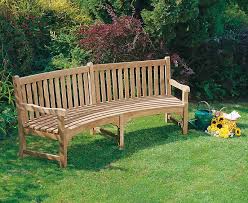 Lansbury Teak Curved Garden Bench