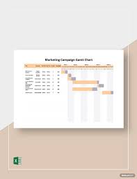marketing caign gantt chart template