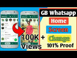 gb whatsapp home screen photo how to