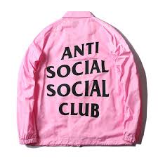 Anti Social Social Club Jackets Coat Mens Assc Waterproof