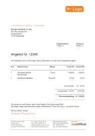 Candis bietet ihnen kostenlos muster für angebotsschreiben in den dateiformaten word, excel und. Angebotvorlage Kostenlos Zum Download Von Lexoffice