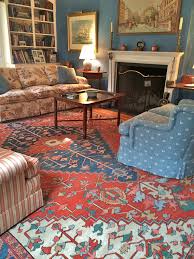 red and blue oriental rug photos