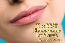 homemade lip scrub no coconut oil