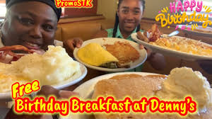 free birthday breakfast denny s