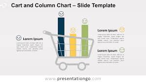 Cart And Column Chart For Powerpoint Presentationgo Com