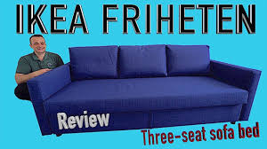 ikea friheten 3 seat sofa bed review