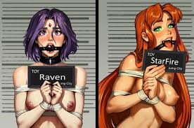 Raven and starfire finally arrested and turned to the sluts they are :  r hentaibondage