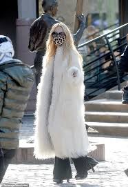 Rachel Zoe Is Spotted In White Fur Coat