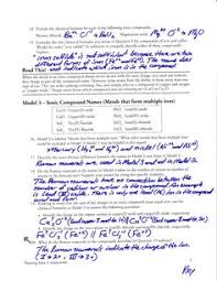 Types of chemical reaction worksheet practice answers. 9 Pogil Ideas Polyatomic Ion Teaching Chemistry Worksheet Template