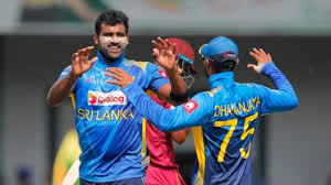 Sri lanka team members celebrate their victory over west indies' by six runs.(ap). Sri Lanka Vs West Indies Sl Vs Wi 1st Odi Live Cricket Score And Updates Indiatoday