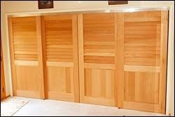 bifold doors or sliding closet doors