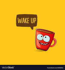 cute red coffee cup vector