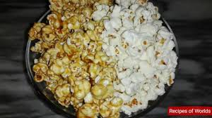 homemade caramel popcorn without corn