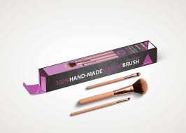 makeup brush box mockup