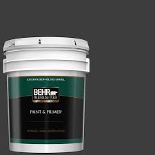 black semi gloss enamel exterior paint