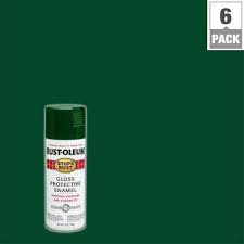 12 Oz Protective Enamel Gloss Hunter Green Spray Paint 6 Pack