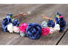Related searches for blue flower hair accessories: Hair Pins Flower Navy Blue Ivory Rose Bridal Hair Accessories