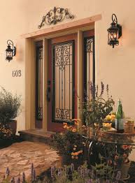 Wrought Iron And Glass Front Entry Door