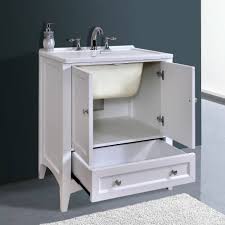 This laundry sink cabinet & folding counter adds the perfect amount of functionality and style to our laundry room. Stufurhome Gm Y01w 30 1 2 Http Www Homeclick Com Stufurhome Gm Y01w 30 1 2 Single Sink Laundry Vanity Countertop Incl White Laundry Utility Sink Laundry Sink