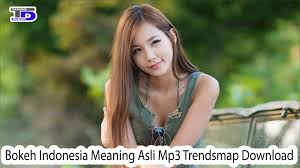 Segala bentuk media sosial yang ada pasti memiliki link bokeh di benaknya ya guys. Bokeh Indonesia Meaning Asli Mp3 Trendsmap Download Teknodiary