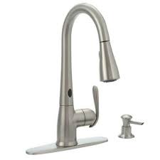 Top 9 best touchless kitchen faucets 2021. Moen Motion Sense Haysfield Hands Pulldown Kitchen Faucet 87350esrs For Sale Online Ebay