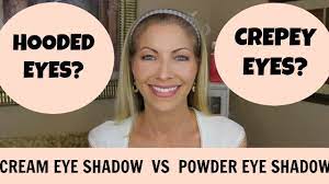 cream eye shadow for crepey hooded eyes