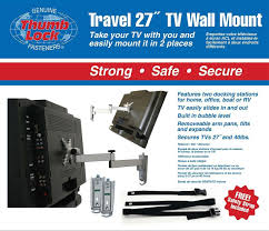 travel tv wall mount quakehold