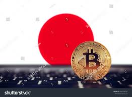 Gold Bitcoin On Background Chart Japan Stock Photo Edit Now