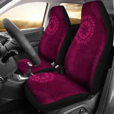 Magenta Purple Red Mandalas Car Seat