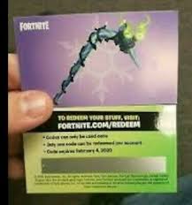 Find great deals on ebay for fortnite pickaxe code. Fortnite Minty Pickaxe Card Code