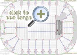 Bridgestone Arena Seating Chart With Rows And Seat Numbers