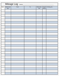 printable mileage log 26 exles