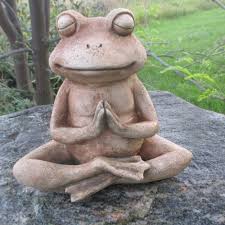 Yoga Frog In Protection Position Statue