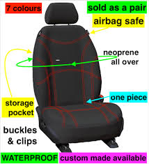 Neoprene Wetsuit Rear Only Seat Covers