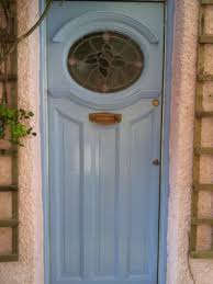 1930s Front Door With Stained Glass