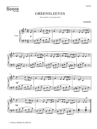 Pdf typeset by cécile huneau. Greensleeves Sheet Music For Piano
