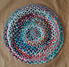 cotton braided rug round love