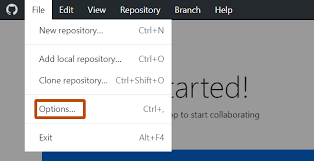configuring git for github desktop