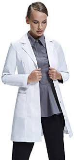 Dr James Womens Lab Coat Tailored Fit Feminine Design White 33 Inch Length Dr5 Us6