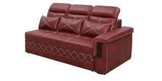 leatherette lhs pull out sofa bed