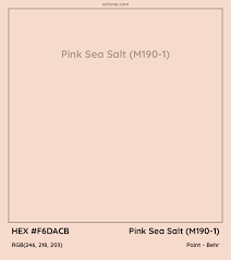 Behr Pink Sea Salt M190 1 Paint Color