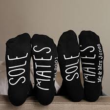 his and hers sole mate set of socks