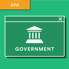 apa how to cite a government