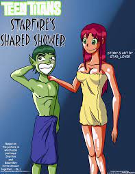 Starfire's Shared Shower porn comic - the best cartoon porn comics, Rule 34  | MULT34