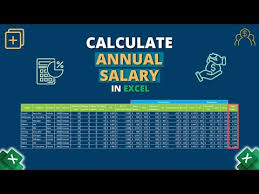 how to calculate annual salary in excel