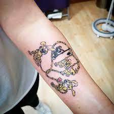 tattoo #tattoed #inkedgirl #armtattoo #tattooadict #tattoolovers  #tattoofamily #marsufamily #marsupilami... | Hình xăm, Hình xăm màu, Xăm