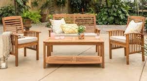 Outdoor Wooden Patio Furniture Sets